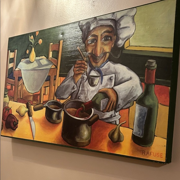 Colorful Chef Painting by Rafuse - Picture 1 of 1